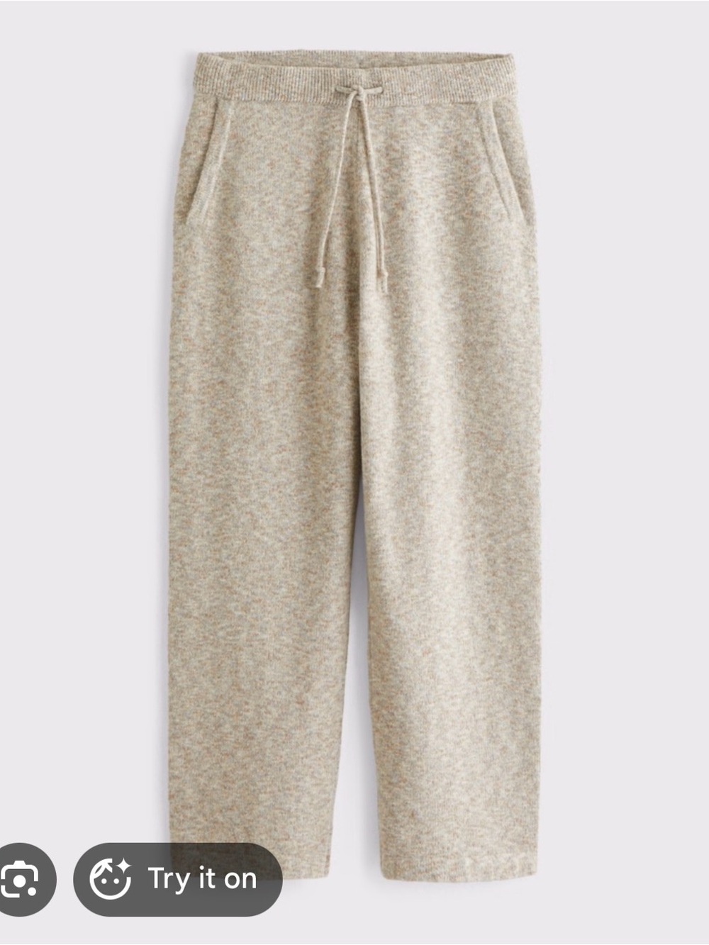 Men's Baggy Open-Hem Sweater Pant Small Short